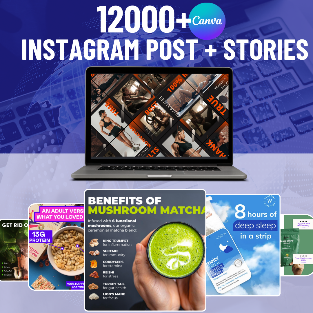 12000 Instagram Stories & Post The Don Canva Package