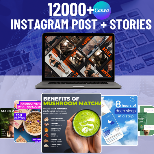 12000 Instagram Stories & Post The Don Canva Package