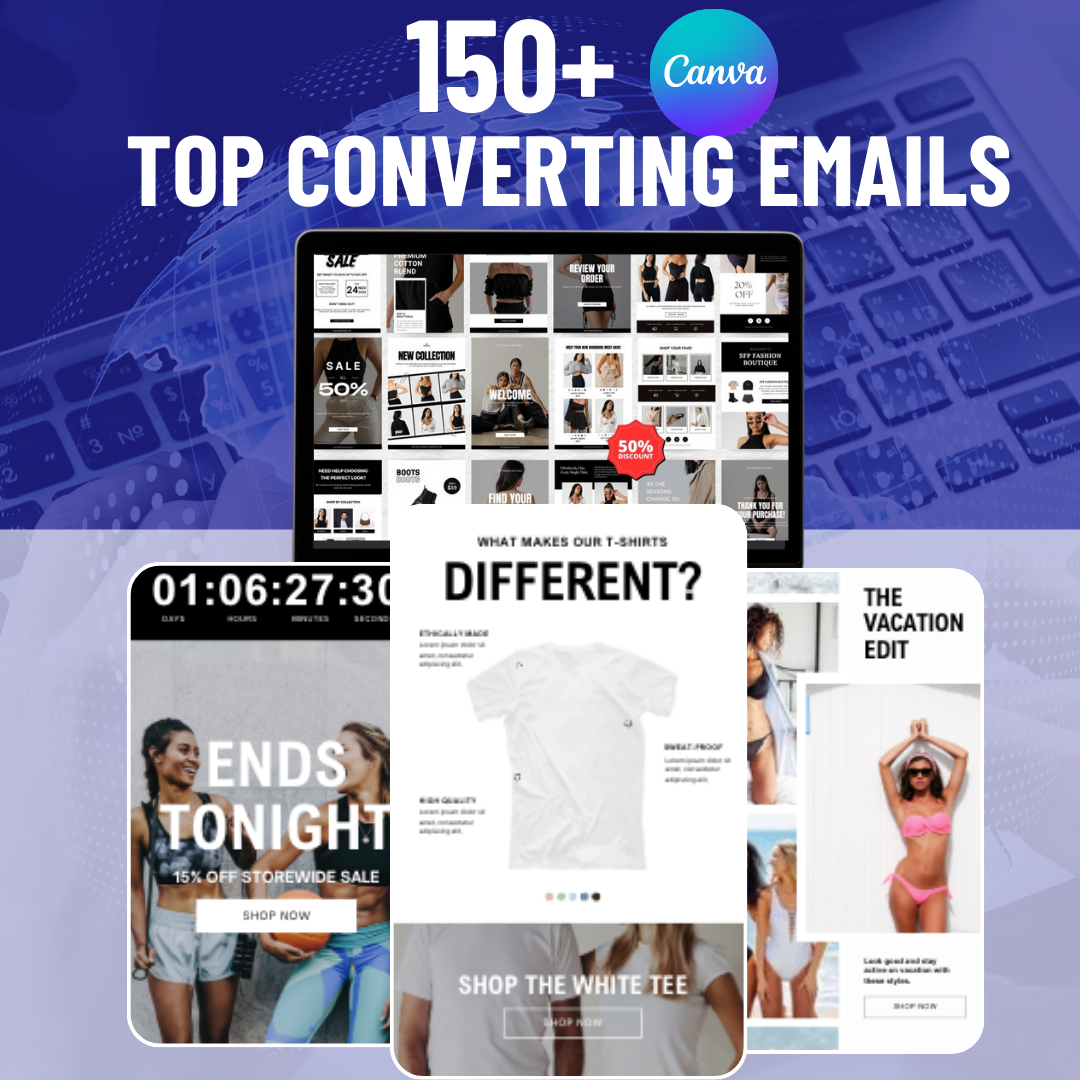 150+ high Converting Email Templates